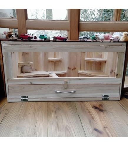 Hamsterkäfig 2-stöckig - Transparenter Kunststoffkäfig Mit Zubehör