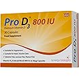 Pro D3 800 IU Capsules | Premium Vitamin D3 | 30 Capsules | Gelatine Free, Lactose Free, Dairy Free, Nut Free | Suitable for Vegetarians, Halal & Kosher Diets | Made in The UK