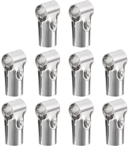 4 Connettori A T Per Tubi Da 25 Mm In Acciaio Inox | Raccordo Per Ringhiere, Recinzioni E Progetti Fai Da Te | Con Viti E Dadi