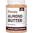 Pintola Almond Butter Creamy 1kg - All Natural Unsalted Butter, Healthy Almond Butter Unsweetened for Bread Spreads, Vegan