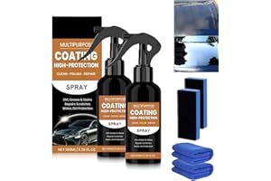 CELESTIMINGLE 2Pcs Nexa Turbo Shine Spray, Nexa Car Scratch Remover, 3 In 1 High Protection Quick Car Coating Spray (A)