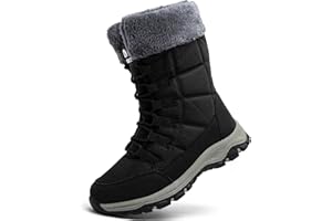 VTASQ Stivali da Neve Donna Stivaletti Invernali Impermeabili Foderata Pelliccia Caldo Stivaletti All'aperto Antiscivolo Doposci