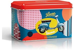 PASTIGLIE LEONE Leone dal 1857 - Latta Patiglie Leone Miste Dissetanti - Edizione Speciale Vespa - Caramelle Vegane e Senza Glutine - latta 250 gr