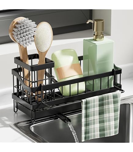 Porte Eponge Evier Cuisine, Rangement Évier Support Brosse Éponge Porte Eponge Evier Cuisine, Rangement Évier Support Brosse Éponge