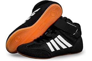 GOLDENEAMEISEN Scarpe da Pugilato,Scarpe da Boxe giovanili,Scarpe da Wrestling,Scarpette da Allenamento,Unisex,Traspiranti,Antiscivolo,Comfort,Laced,Hot,per Taekwondo,Arti Marziali,Sanda,Boxe