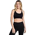 Mountain Warehouse Antibacterial Seamless Womens Bra - Stretchable, Antichafe Ladies Sports Bra, Racer Back, Lightweight & Support Bra -for Running, Gym, Sports, Fitness