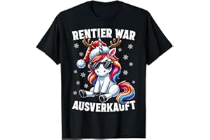 LUSTIGES WEIHNACHTEN T-SHIRT Lustiges Rentier War Ausverkauft Funny Reindeer Christmas T-Shirt