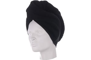 Möve Basic Turban gąbka 27 x 67 cm czarna