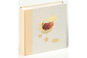 walther design album fotografico crème 300 foto 10 x 15 cm Quaderno con ritaglio e goffratura, Baby Bambini ME-114