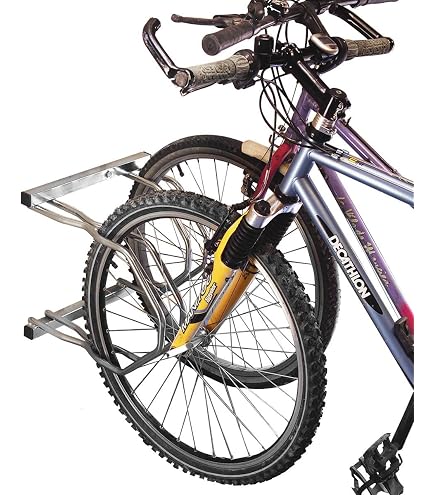 Râtelier 5 Vélos Mottez – 2 Niveaux, Côte à Côte, 160x39x49 Cm, Gris, Fixation Au Sol Possible