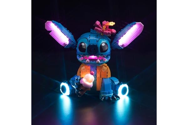 Kit d'éclairage LED compatible avec Lego 43249 Stitch (pas de modèle), kit d'éclairage décoratif compatible avec Lego Stitch Jouets créatifs