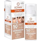Ecran Sunnique &ndash; Anti-Stain Face Shield SPF 50+ with Colour &ndash; 50 ml | Its slight shade instantly conceals redness and blemish