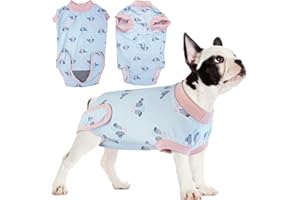 Hjyokuso Vestito Recupero per Cani, Body Post-Operatorio per Cani Tuta da Guarigione Protezione Ferite e Bendaggi Cuccioli Cono Colletto Alternativo Dopo l’Intervento Chirurgico
