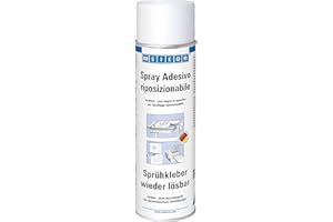 WEICON Colla Spray rimovibile 500ml Adesivo universale per connessioni staccabili