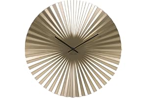 Karlsson Zegar ścienny Sensu - złoty - Ø 40 cm - okrągły - stalowy - zegar ścienny nowoczesny salon - zegary ścienne