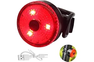 GBULTR LED Bike Light Cycling Taillight USB Rechargeable Bright Red LED -Rear Cycle Lights 2 Modes, Waterproof Cycling Safety Lights Warning LED Mountain Tail Lamp