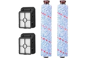 PELLYDA Accessori di ricambio per Bissell CrossWave 17132, 1785, 1926, 2225N, 25821, 2519, 2582N, 2554, sostituire la parte # 161-3568, spazzola milti-surface 3 in 1 1868F e filtro aspirapolvere 1866 per