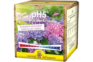 I Consigli dell'Esperto - PH5 Correttivo Terreno a Base di Zolfo 50% Rinverdente - Migliora Nutrienti e Struttura del Suolo - Effetto Rinverdente Durevole - per Giardini Orti e Acidofile - 0.7 kg