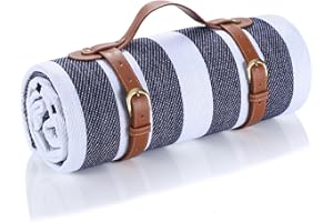 LIYUABU Picknickdecke 150 x 200cm,Picknickdecke Wasserdicht,Tragbare Extra Große Stranddecke,Campingdecke Sanddichte Isoliert mit Tragegriff,Perfekt für Picknick/Outdoor/Camping/Beach/Park