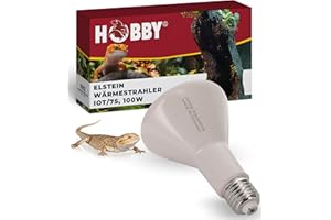 HOBBY Terraristik Elstein Strahler I IOT 75, 100 W I Keramischer Infrarot Dunkelstrahler zur Reptilien- und Insektenhaltung I Terrarium Wärmestrahler I langlebige Wärmelampe für Terrarien