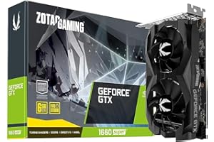 ZOTAC Gaming GeForce GTX 1660 Super 6GB GDDR6 192-bit Gaming Graphics Card, Super Compact, Zt-T16620F-10L