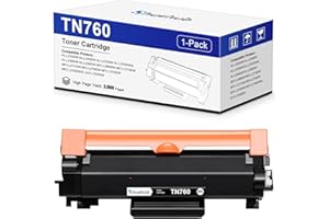 HUEHUB TN760 zamiennik czarnego tonera do tonera Brother TN-760 TN730 do HL-L2350DW HL-L2370DW HL-L2390DW HL-L2395DW MFC-L2690DW MFC-L2710DW MFC-L2730DW MFC-L2750DW DCP-L2550DW drukarka 3,00DW 00 stron