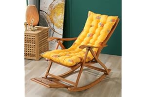 Morbuy Espesar Cojín para Tumbona de Jardín, Suave y Cómodo Cojín Reclinable Colchoneta Tumbona Exterior Ideal para Sofá Tumbonas, Sillas y Hamacas (48x120cm,Zanahoria)