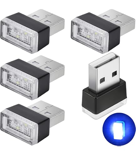Luce LED USB Per Auto Con Touch, Illuminazione Interna A Risparmio Energetico, Pratica E Portatile Per Abitacolo, Camera Da Letto O Tenda, 0.5W