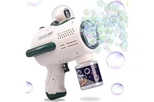 LUCKYKODOR Bulles de Savon Enfant Gatling Pistolet a Bulle Astronaute Machine Bulle Enfant Conçu Les Jeux en Plein air Les fêtes, Les Jardins, Les Cadeaux d'anniversaire pour Les Enfants