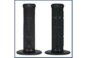 SCAR Poignée Guidon Moto Cross MX Enduro Supermotard Dirt Pit Bike - Noir