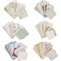 Set Di 20 Fogli Vintage Decorativi | Carta Per Finestre E Porte | Design Retrò Per Scrapbooking E Journaling