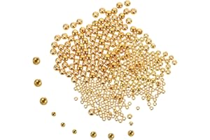 HOMSFOU 300 Pièces Leurre Mouche Perles Billes De Tungstène pour Monter des Perles De Pêche Fendues Perles Dorées pour La Pêche Salée Perle De Pêche Miniature Engins De Pêche Abdos