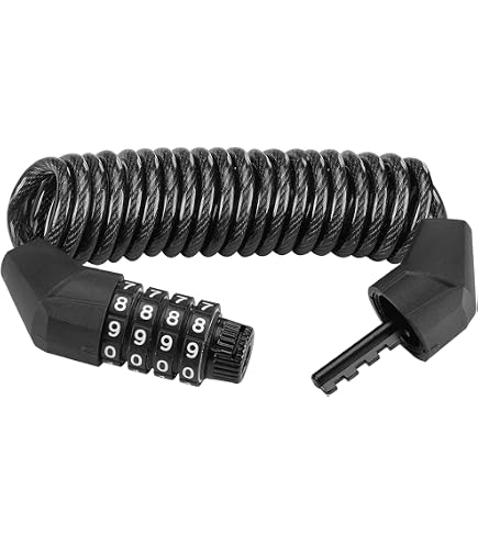 ABUS Antivol à Câble 5510C/180 Noir - Antivol Compact à Code Pour Vélos Et Deux-Roues, Sécurité Niveau 3, 10mm