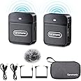 Saramonic Wireless Lavalier Microphone Blink100 B1 2.4GHz Wireless Microphone With Transmitter & Receiver for DSLR Cameras, iPhone,iPad and Android, 164ft Range, Lapel Mic for Recording, Teaching