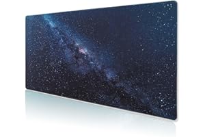 DOBAOJIA Tapis de Souris 900x400mm, Tapis de Souris XXXL Gaming, Sous Main de Bureau, Tapis de Clavier et Souris, Tapis d'Ordinateur Bureau, surface anti-débordement et base antidérapante, le Ciel
