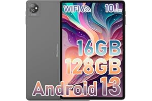 ‎BLACKVIEW Blackview Tab70 WiFi Tablet Android 13, 16(8+8) GB RAM 128GB ROM(1TB TF), WiFi 6 Tablet PC 10 Zoll HD+ Display, Quad-Core, 6580mAh Akku, 5MP Kamera, 3,5mm Klinke/Google GMS/Google Lens/Widevine L1