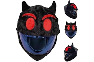 TOMALITHIC Housse De Casque Moto Peluche, Accessoires pour Casques de Moto, Contre la Poussière, Les Chocs et Les Rayures, Couvre-Casque Intégral Personnalisé, Casque Non Inclus