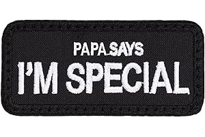 EEYFAROG Original Hund Hundehalsband Patch Tactical Military Pet PAPA SAYS I'M SPECAIL