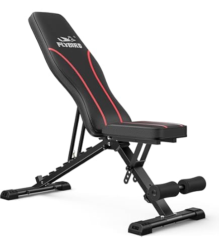 Mobiclinic® fitness, Banco de musculación, Plegable, Soporta 200kg, Asiento y respaldo regulable