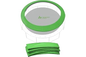 ULTRAPOWER SPORTS Coussin de Protection de Trampoline, Ø 244 305 366 427 cm, Coussin de SÉcuritÉ de Remplacement, RÉsistant aux Rayons UV Anti-dÉchirure Protection Bordure, Trampoline Couverture Rembourrage Multicolore