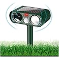 SKEIDO Pet Repeller Dog Cat Bird Boar Mouse Mosquito Ultrasonic Solar Power Rechargeable Outdoor Indoor Tool Frighten Animals