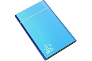 HAHHY Disque Dur Externe, Disque Dur Externe pour PC, Windows, Chromebook, Ordinateur de Bureaup- Bleu