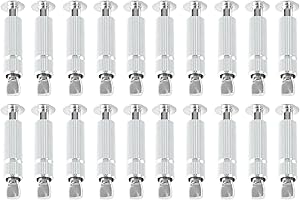 Piton Douille Rétractable | pour Fixation bâche Couverture de Piscine sur Plage béton ou dallage | Alu/INOX | Lot de 20 pièces - POOLCO