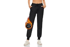 Fourindo Pantalon Jogging Femme Survêtement Femme Taille Haute Coupe Ajustée,Rembourré et Épaissi,pour Casual Extérieur Joggging et Voyage