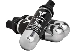 Coravin Capsule Pure Argon - Confezione da 3 - Conserva il Vino per Anni - per Timeless and Pivot Preservation System - Cartucce di Gas per Vini Rossi, Bianchi e Altro