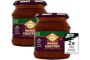 Patak S doux chutney de mangue 2 x 340 g (680g) – Le restaurant indien préférée