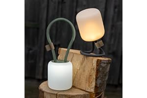 CAMPO LIBRE. Campo Libre® Leni Camping Lamp – LED Outdoor Light with Flexible Handle, Dimmable Camping Light, Table Lantern with IPX4 Waterresistance, 200h Runtime, Unbreakable SqueezeShell, USB-C Charging