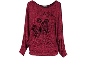 Emma & Giovanni - Pull Sweatshirt Imprimé Papillons - Femme