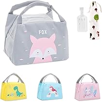 Sac à Déjeuner Isotherme Avec Motif De Feuilles De Renard