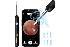 VITCOCO Ear Wax Removal 1920 FHD Wireless Camera with 6 LED Lights Visual Cleaner, 3.9mm Scope Otoscope Spoons, Earwax Remover Tool for iPhone, iPad & Android Smart Phones